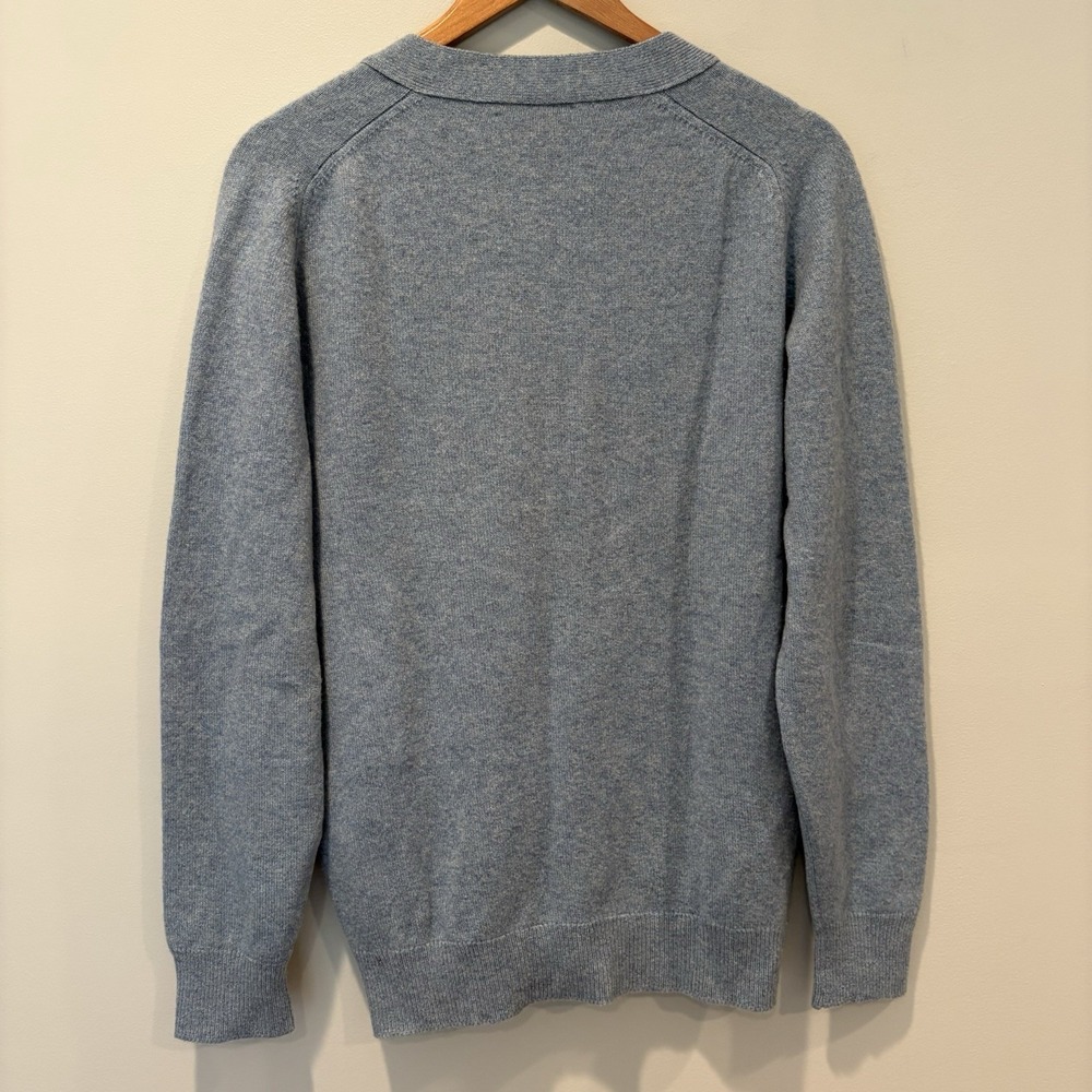 Vtg Pringle Scotland 100% Cashmere Men's Cardigan Sweater Sz M Blue - Picture 7 of 7